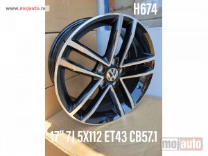 NOVI: delovi  Vw 17 alufelne 5x112/7jota/et43/cb57,1. .