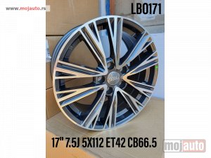 NOVI: delovi  Audi 17 alufelne 5x112/7,5jota/et42/cb 66,6.