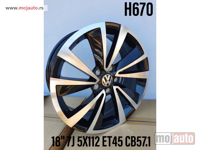 Glavna slika -  Vw 18 alufelne 5x112/7jota/et45/cb 57,1. - MojAuto