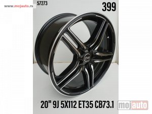 Glavna slika -  Audi,Mercedes 20 aluflene. 5x112/9jota/et35/cb 73,1. boja:crna piano black - MojAuto