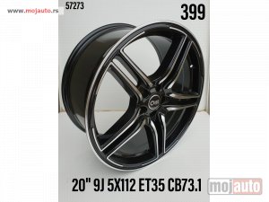 NOVI: delovi  Audi,Mercedes 20 aluflene. 5x112/9jota/et35/cb 73,1. boja:crna piano black