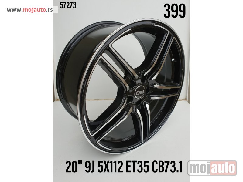 Glavna slika -  Audi,Mercedes 20 aluflene. 5x112/9jota/et35/cb 73,1. boja:crna piano black - MojAuto