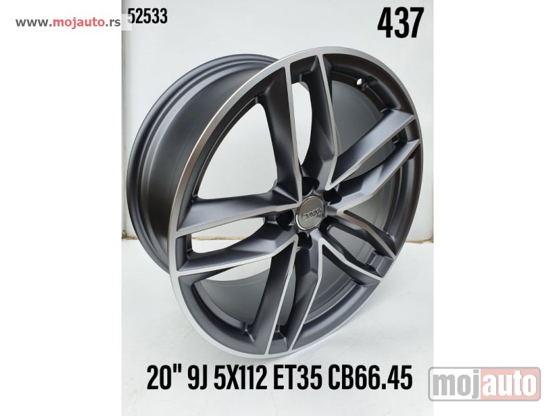 Glavna slika -  Audi 20 alufelne 5x112/9jota/et35/cb 66,45. boja:gun metal siva. - MojAuto