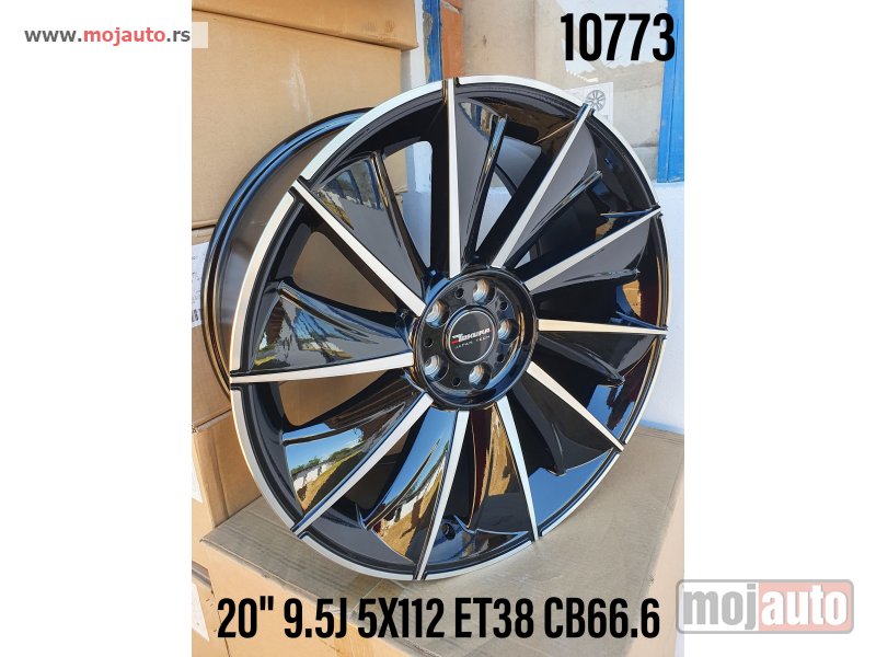 Glavna slika -  20/Audi,Mercedes alufelne.. 5x112/9,5jota/et38/cb 66,6. Boja: piano black. - MojAuto