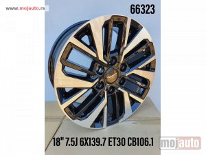 NOVI: delovi  3  modela/18 felne/toyota /6x139,7/7,5/8/9jota/et30,et25/cb 106,2.