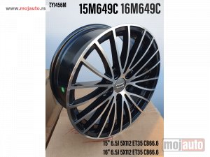 NOVI: delovi  15 AUDI ALUFELNE 5X112/6,5JOTA/ET35/CB 66,66.  MODEL BROJ:15M 649C.  ODGOVARA ZA :AUDI,VW,SEAT,SKODU.