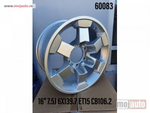 Glavna slika - 16 alufelne 6x139,7/7,5jet15/cb 106,2. za landkruzer,hiluks,prado,fj cruzer. - MojAuto