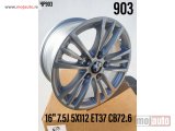 NOVI: delovi  16 bmw alufelne 5x120/7,5j/et37/cb 72,6.  model broj:903.