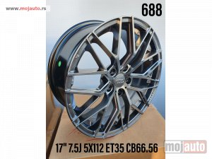 NOVI: delovi  17 audi 5x112/7,5jota/et35/cb66,6.  broj modela:688,