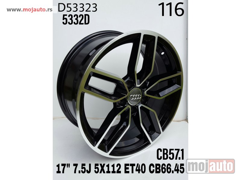 Glavna slika -  17 audi alufelne 5x112/7,5jota/et 40/cb 57,1.  model broj:116. - MojAuto