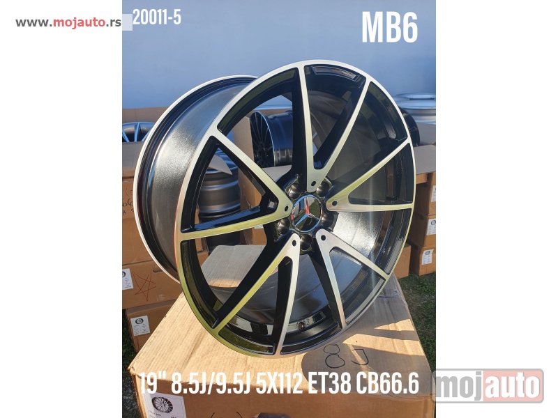 Glavna slika -  19 mercedes alufelne uze,sire 5x112/8,5 i 9j/et38/cb 66,6.  broj modela:mb6 - MojAuto