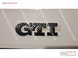 NOVI: delovi  GTI oznaka carbon na 3m lepku/samolepljiv.