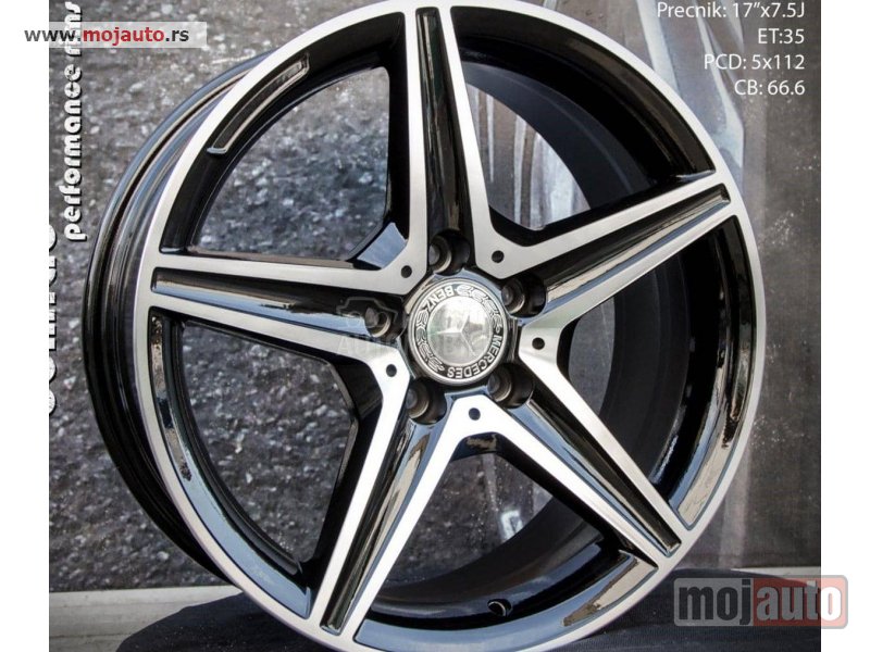 Glavna slika -  17 Alufelne Mercedes amg edition/piano black. 5x112/7,5 jota/et 35/cb 66,6 - MojAuto