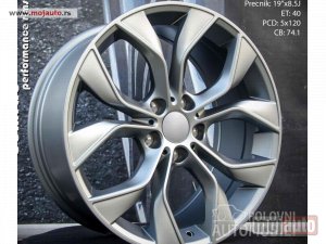 NOVI: delovi  19 BMw/5x120/8.5jota/et40/cb 74.1. Za bmw x5,x6