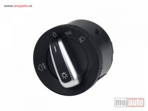 Glavna slika - Hromirani prekidač za svetla VW Golf 6 sa zadnjom maglenkom - MojAuto
