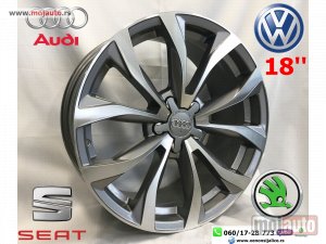 NOVI: delovi  ALUMINIJUMSKE FELNE VW,AUDI,SEAT,SKODA PROGRAM 18“