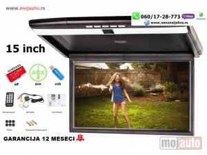 NOVI: delovi  Multimedija krovni led monitor usb sd 15 inca