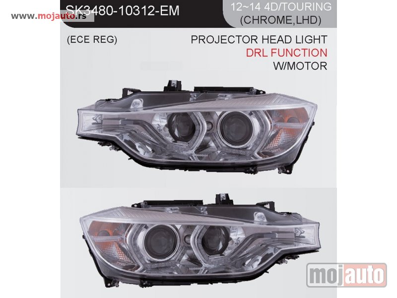 Glavna slika -  BMW 3 F30/F31 BLACK,crome 12-UP DRL - MojAuto
