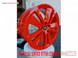 NOVI: delovi  18 Seat  Alufelne 5x112/2modela red,silver line 7,5j/et51/cb 57,1.