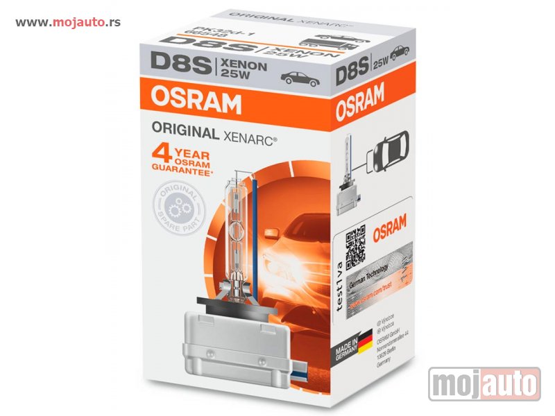 Glavna slika -  Osram D8S xenon sijalica 4 god garancije - MojAuto