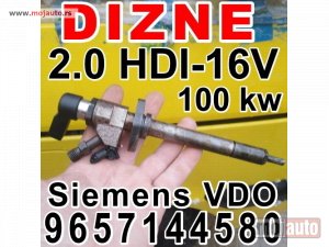 Glavna slika -  DIZNE Siemens VDO 9657144580 Pežo Peugeot Citroen 2,0 HDI-16V 100KW - MojAuto