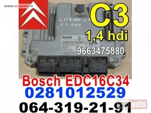 Glavna slika - KOMPJUTER Bosch EDC16C34 Citroen C3 1,4 hdi 0 281 012 529 - MojAuto