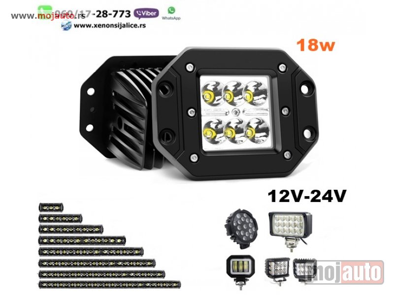 Glavna slika -  LED FAR 12CM X 9CM 24W RADNI FAR WORKING LIGHT RADNO SVETLO - MojAuto
