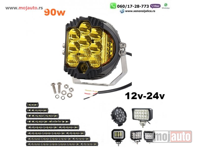 Glavna slika -  LED FAR 13CM 90W RADNI FAR WORKING LIGHT RADNO SVETLO - MojAuto