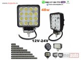 NOVI: delovi  LED FAR 11CM X 11CM 48W RADNI FAR WORKING LIGHT RADNO SVETLO