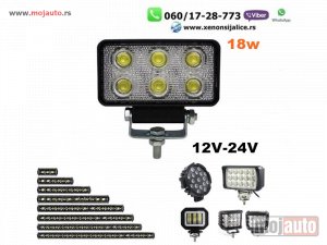 NOVI: delovi  LED FAR 11CM X 6CM 18W RADNI FAR WORKING LIGHT RADNO SVETLO