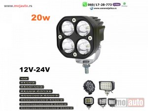 NOVI: delovi  LED FAR 8CM X 8CM 20W RADNI FAR WORKING LIGHT RADNO SVETLO