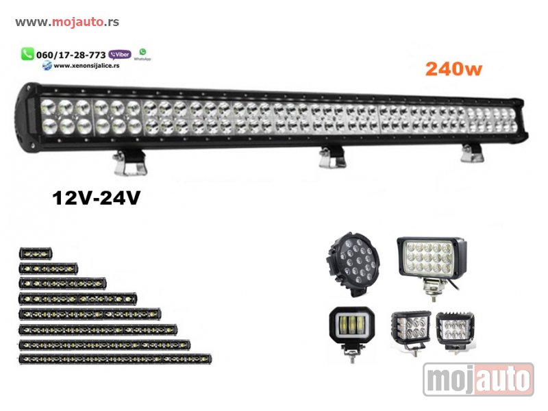 Glavna slika -  LED BAR 36'' 90CM 240W LED FAR LED RADNI FAR LED WORKING LIGHT - MojAuto