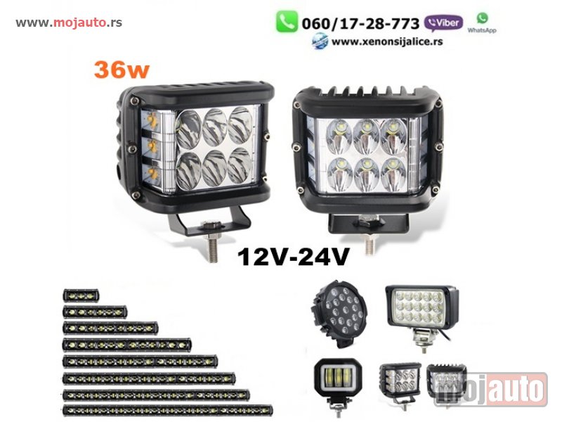 Glavna slika -  LED BAR 4'' 10CM 36W LED FAR LED RADNI FAR LED WORKING LIGHT - MojAuto