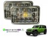 Slika 1 -  LED FAROVI UNIVERZALNI 18CM X 13CM 2X60W BI LED FUL LED DZIP KVAD PROGRAM - MojAuto