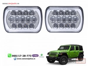 Glavna slika -  LED FAROVI UNIVERZALNI 20CM X 14CM 2X60W BI LED FUL LED DZIP KVAD PROGRAM - MojAuto