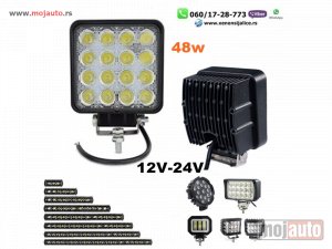 NOVI: delovi  LED FAR 11CM X 11CM 48W RADNI FAR WORKING LIGHT RADNO SVETLO DZIP KVAD PROGRAM