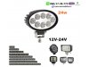 Slika 1 -  LED FAR 14CM X 9CM 24W RADNI FAR WORKING LIGHT RADNO SVETLO DZIP KVAD PROGRAM - MojAuto