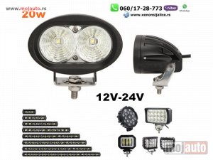 Glavna slika - LED FAR 9,5CM X 6CM 20W RADNI FAR WORKING LIGHT RADNO SVETLO DZIP KVAD PROGRAM - MojAuto