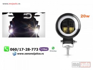 Glavna slika - UNIVERZALNI LED FAR ZA MOTORE 20W LED MOTO FAR 7CM - MojAuto