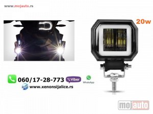 NOVI: delovi  UNIVERZALNI LED FAR ZA MOTORE 20W LED MOTO FAR 6CM X 7CM