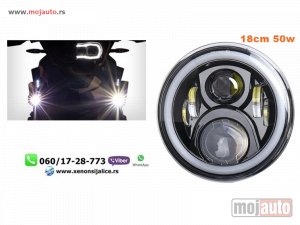 Glavna slika - LED FAR ZA MOTORE UNIVERZALNI LED MOTO FAR 18CM 50W - MojAuto