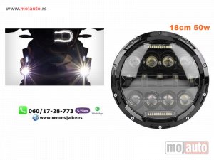 Glavna slika -  LED FAR ZA MOTORE UNIVERZALNI LED MOTO FAR 18CM 50W - MojAuto