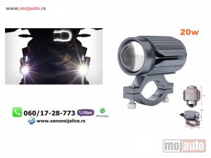 NOVI: delovi  UNIVERZALNI LED FAR ZA MOTORE 20W LED MOTO FAR 5,5CM X 5,2CM