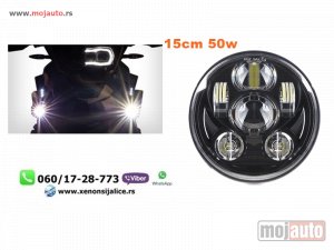 NOVI: delovi  LED FAR ZA MOTORE UNIVERZALNI LED MOTO FAR 15CM 50W