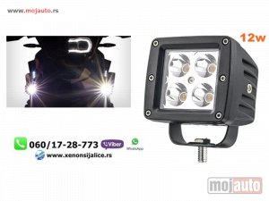 NOVI: delovi  UNIVERZALNI LED FAR ZA MOTORE 12W LED MOTO FAR 8CM X 7,5CM