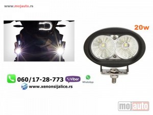 NOVI: delovi  UNIVERZALNI LED FAR ZA MOTORE 20W LED MOTO FAR 9,5CM X 6CM