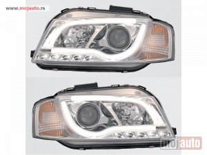 Glavna slika -  Devil Eye farovi AUDI A3 HROM 03-08 LED TUBE !!! - MojAuto