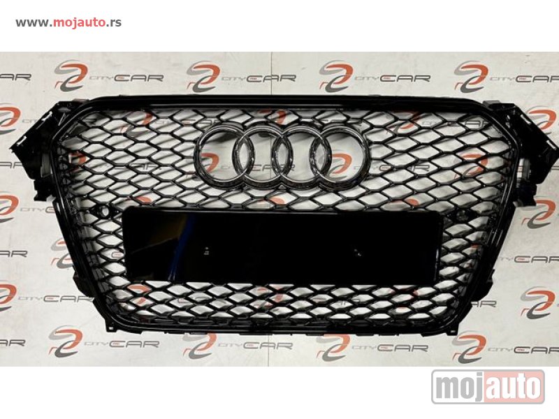 Glavna slika -  RS4 Gril prednja maska black za Audi A4 - MojAuto