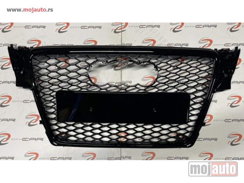 Glavna slika -  RS4 Gril prednja maska black za Audi - MojAuto