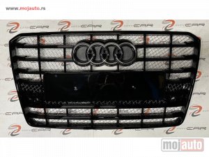 NOVI: delovi  W12 Gril prednja maska black za Audi A8